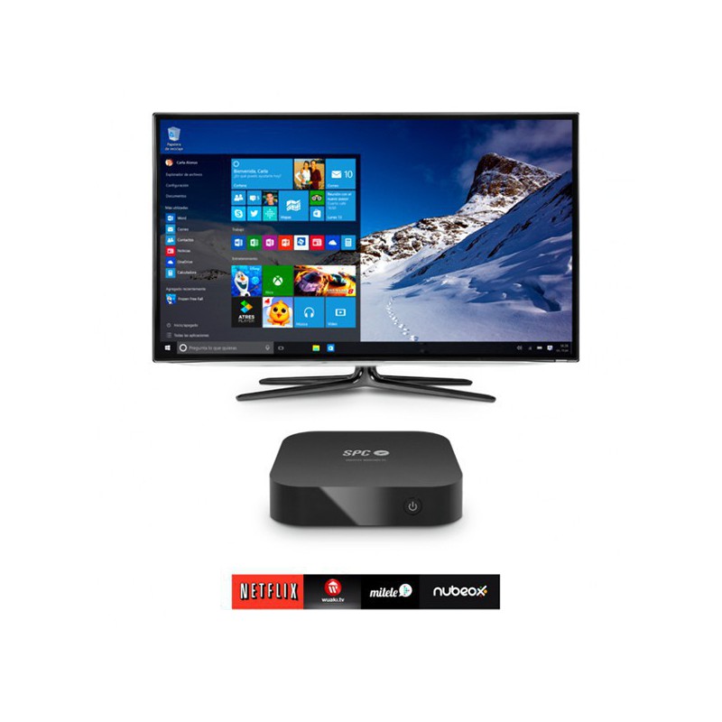 MINI PC SPC INTEL 2GB/32GB SSD/W10 9205232W NEGRO*
