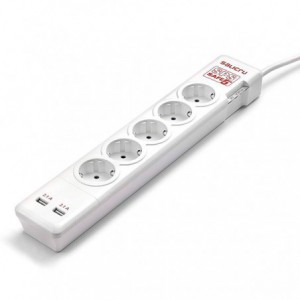 REGLETA PROTECTORA SALICRU SPS SAFE 5+2 USB 