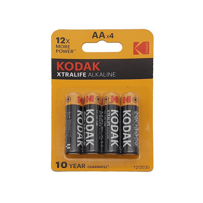 PILAS ALCALINAS KODAK XTRALIFE AA LR6  PAQ 4