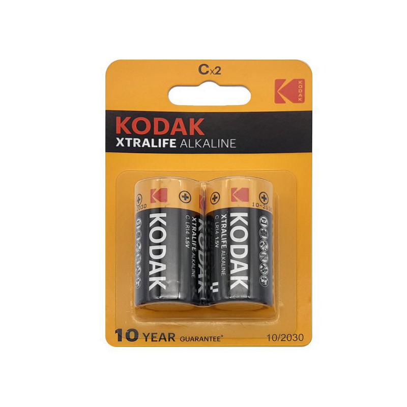 PILAS ALCALINAS KODAK XTRALIFE C LR14  PAQ 2