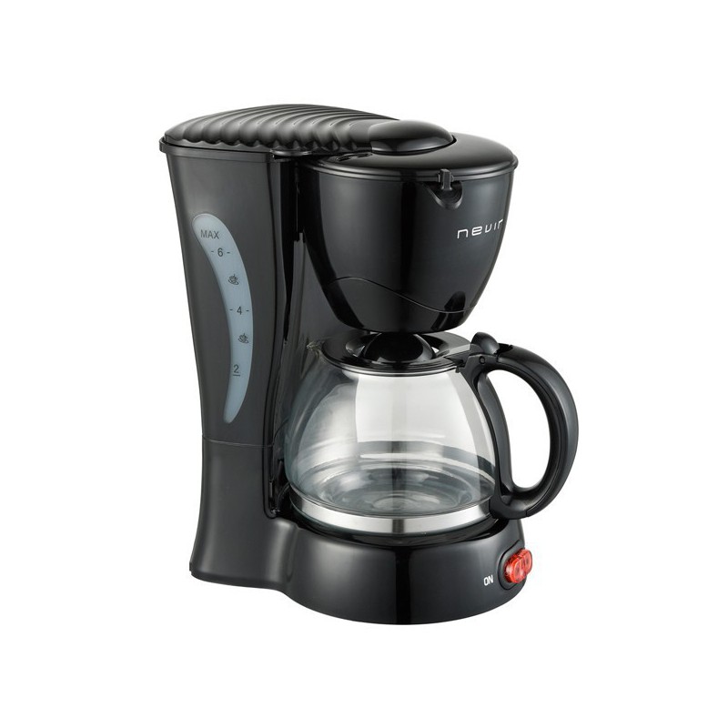 CAFETERA NEVIR  ELECTRICA 6 TAZAS  600W NEGRA
