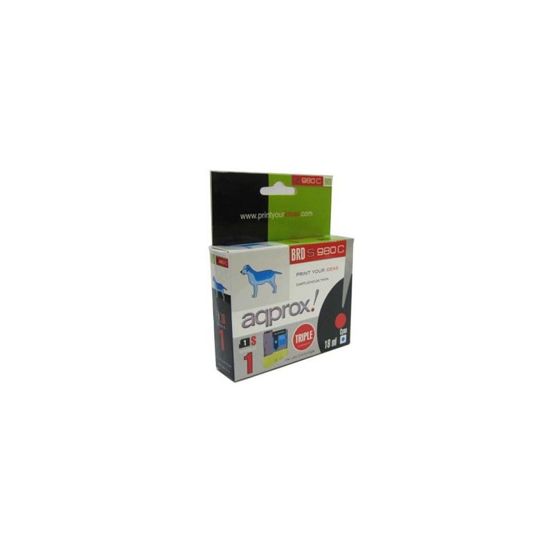 INK JET COMP BROTHER LC980C/LC1100C/LC985C CIAN