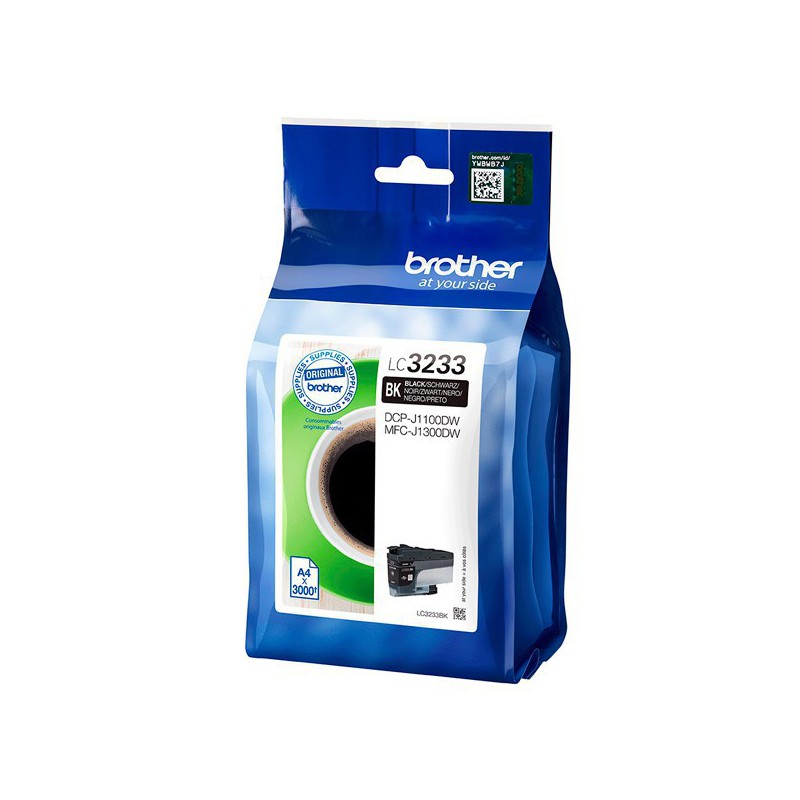 INK JET BROTHER ORIG LC3233BK DCPJ1100DW/MFCJ1300DW