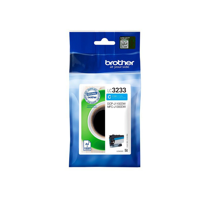 INK JET BROTHER ORIG LC3233C DCPJ1100DW/MFCJ1300DW