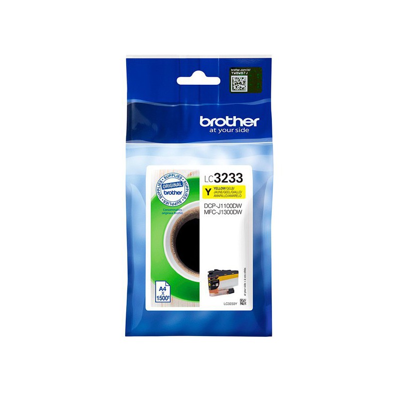 INK JET BROTHER ORIG LC3233Y DCPJ1100DW/MFCJ1300DW