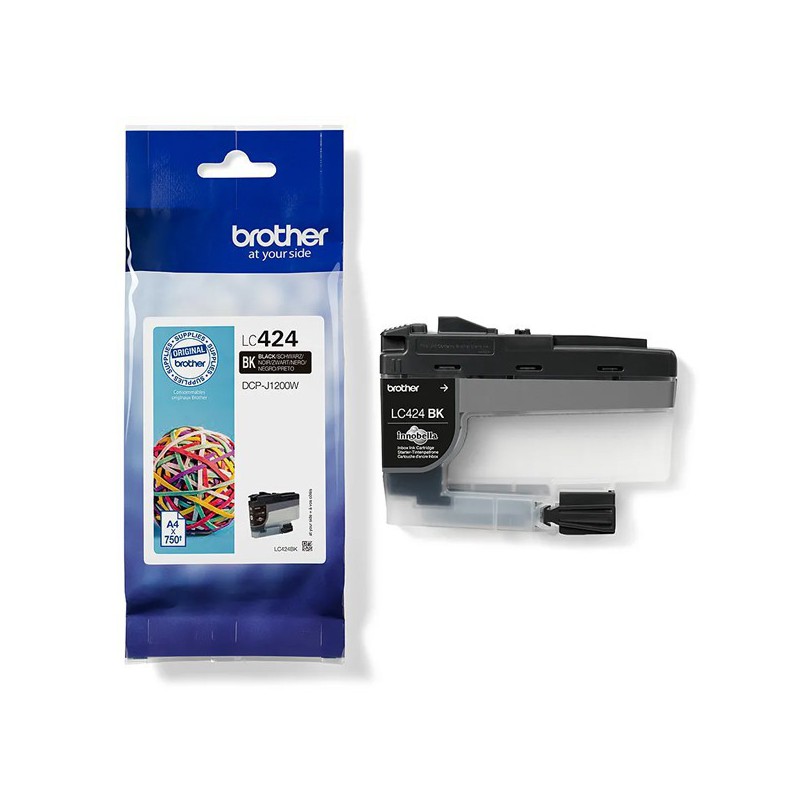 INK JET BROTHER ORIG LC424BK HASTA 750 PAG.