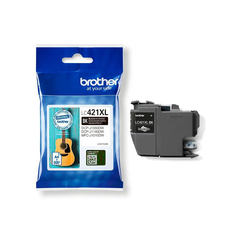 INK JET BROTHER ORIG LC421XLBK HASTA 500 PAG.