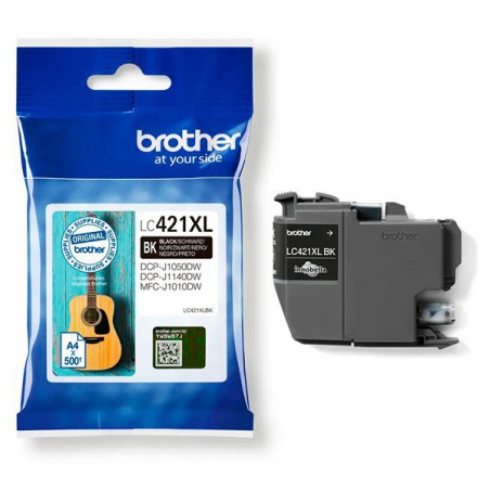 INK JET BROTHER ORIG LC421XLBK HASTA 500 PAG.