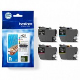PACK INK JET BROTHER ORIG LC421XLVAL HASTA 500 PAG.