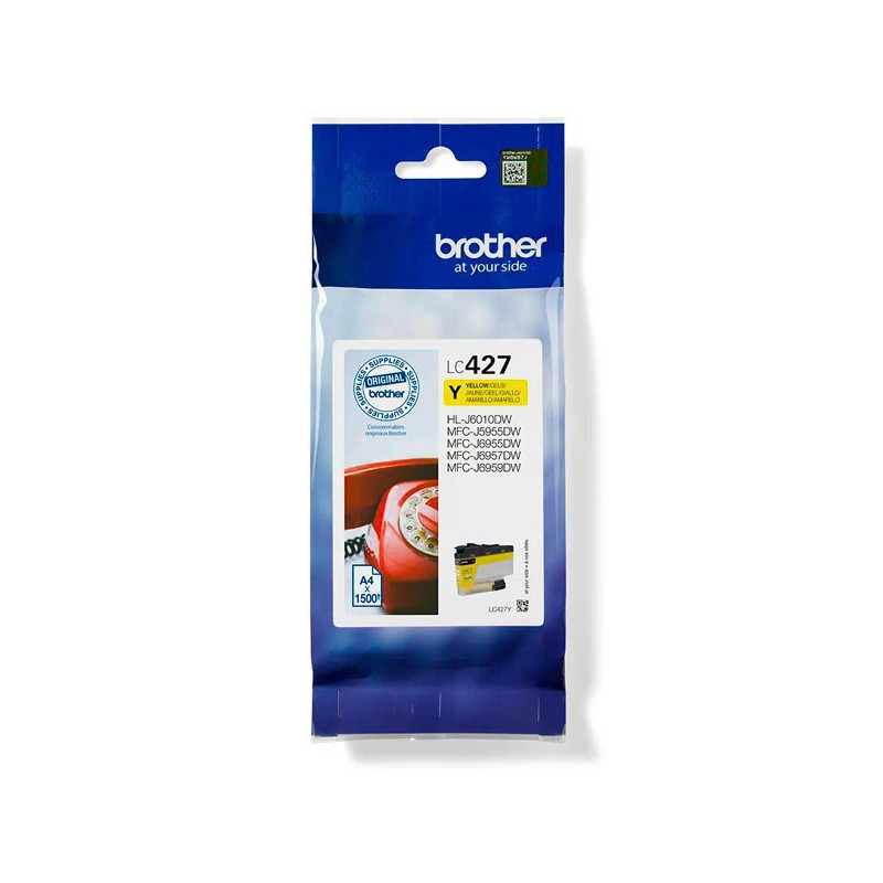 INK JET BROTHER ORIG LC427Y HASTA 1.500 PAG. YELLOW