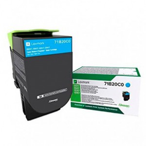 TONER LEXMARK ORIG. 71B20C0 CYAN 2300 PAG.