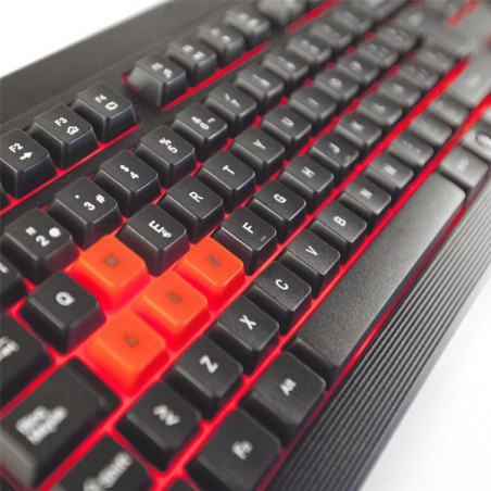 TECLADO APPROX GAME WIRED NEGRO/ROJO RETROILUM.APPBLIZZARD*