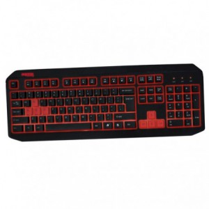 TECLADO APPROX GAME WIRED NEGRO/ROJO RETROILUM.APPBLIZZARD*