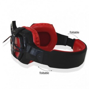 AURICULARES APPROX GAMING APPGH10 NEGRO/ROJO USB*