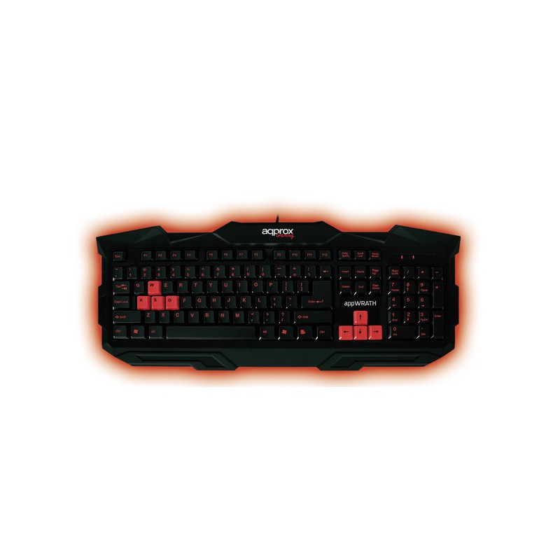 TECLADO APPROX GAMING NEGRO/ROJO APPWRATH*