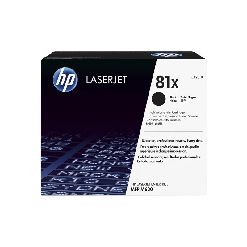 TONER HP ORIG. CF281X  Nº 81X 25.000 PAG. NEGRO