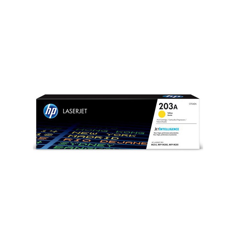 TONER HP ORIG. CF542A 1300 PAGINAS AMARILLO Nº203
