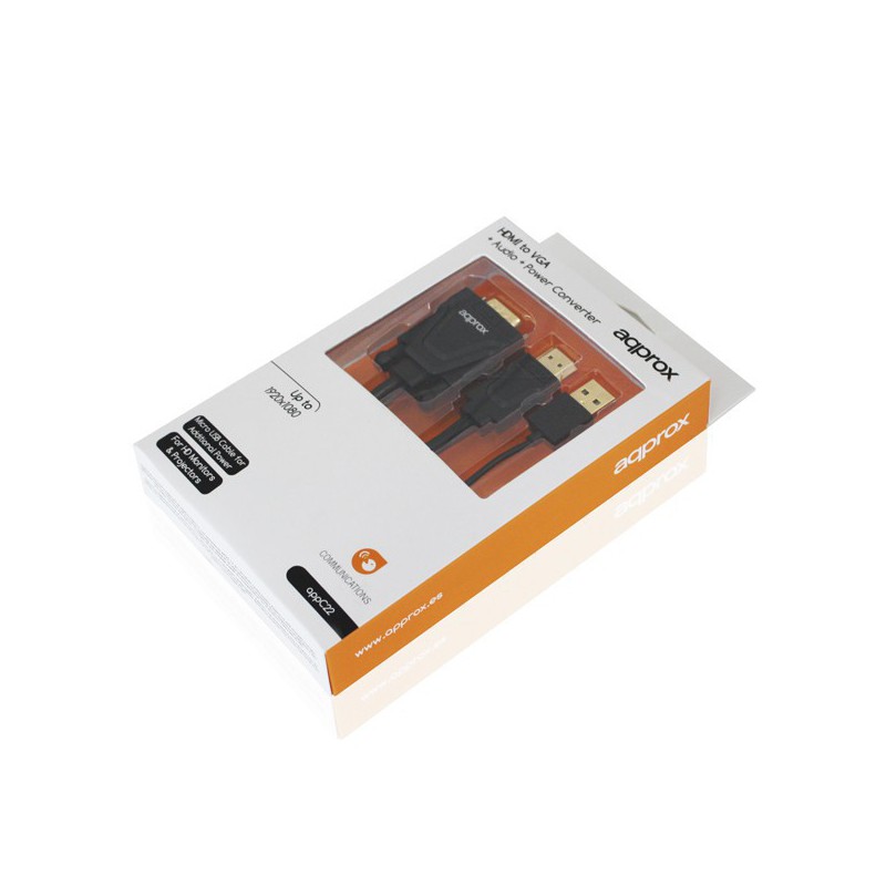 ADAPTADOR APPROX HDMI A VGA+AUDIO+POWER CONVERTER APPC22*