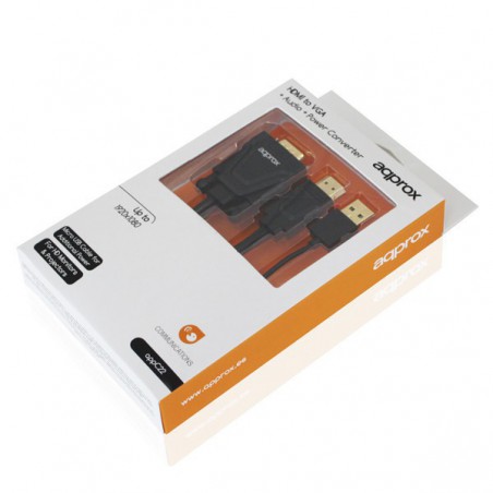 ADAPTADOR APPROX HDMI A VGA+AUDIO+POWER CONVERTER APPC22*