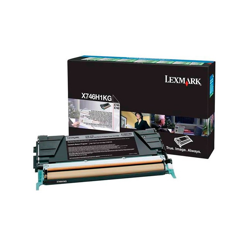 TONER LEXMARK ORIG. X746H1KG NEGRO 12.000 PAG.
