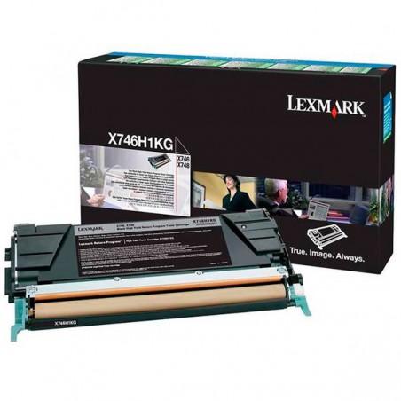 TONER LEXMARK ORIG. X746H1KG NEGRO 12.000 PAG.