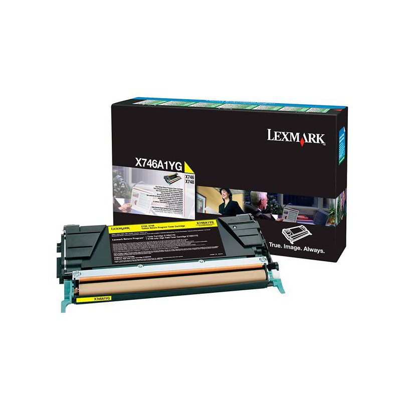 TONER LEXMARK ORIG. X746A1YG AMARILLO 7.000 PAG.