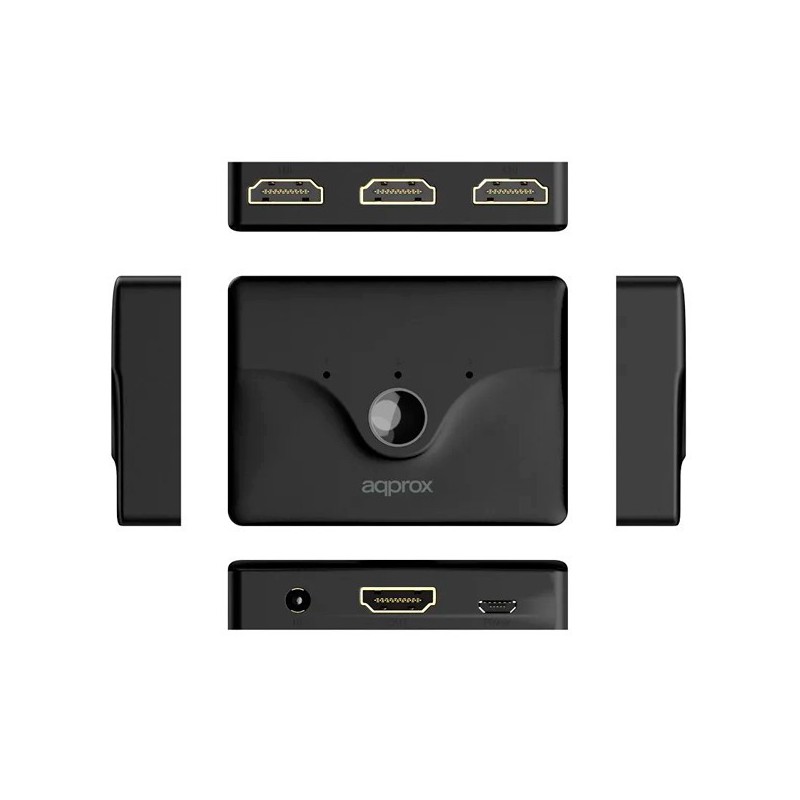 SWITCH APPROX HDMI 3 PUERTOS  REMOTE CONTROL4K/30HZ APPC29V3