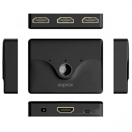 SWITCH APPROX HDMI 3 PUERTOS  REMOTE CONTROL4K/30HZ APPC29V3