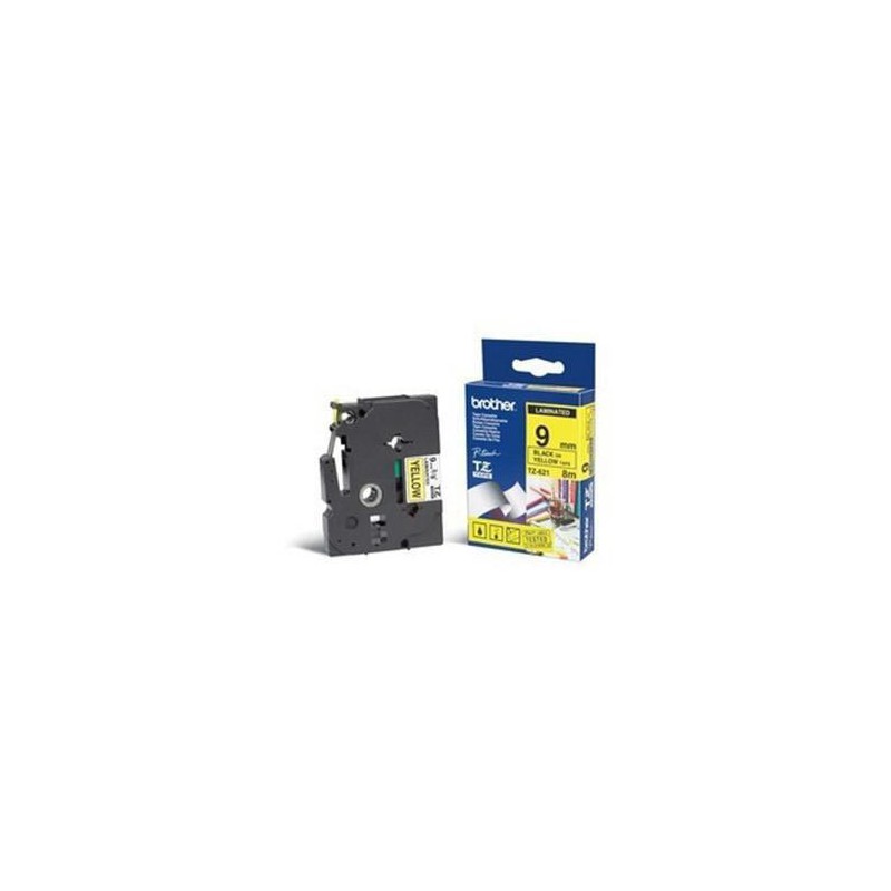 CINTA BROTHER ORIG.TZ631/E AMARIL/NEGRA  12MM