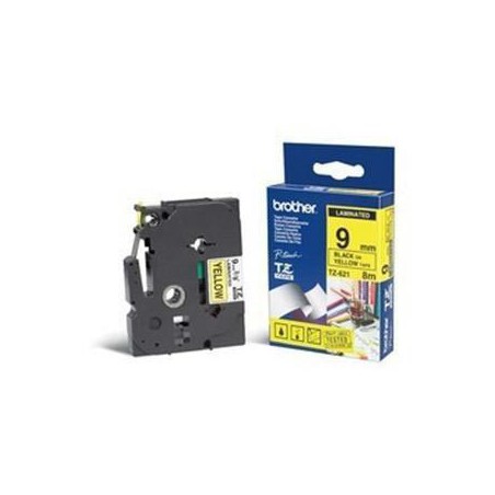 CINTA BROTHER ORIG.TZ631/E AMARIL/NEGRA  12MM