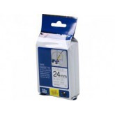 CINTA BROTHER ORIG.TZFX251/E BLANCO/NEGRO 24MM