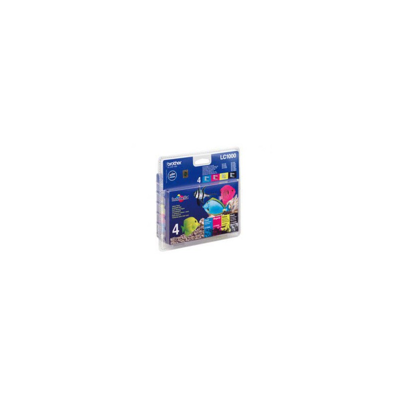 PACK INK JET BROTHER ORIG LC1000VALBP*