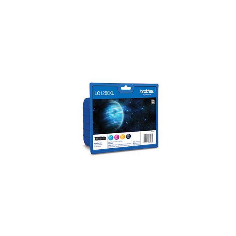 PACK INK JET BROTHER ORIG LC1280XLVALBP