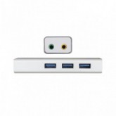 ADAPTADOR SONIDO APPROX USB 5.1 + HUB 3X USB 3.0 APPUSB51HUB