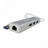 ADAPTADOR APPROX USB 3.0 ETHERNET+3 PORT USB APPC07GHUB*