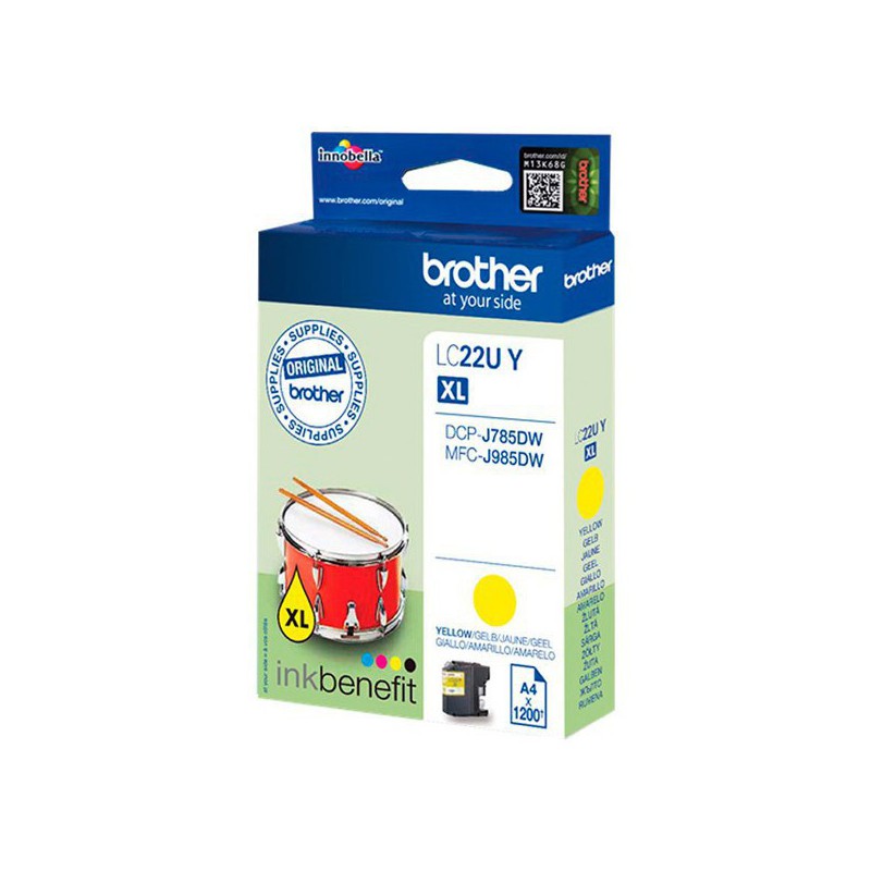 INK JET BROTHER ORIG LC22UYBP DCPJ785DW