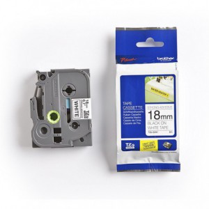 CINTA BROTHER ORIG.TZES241 NEGRO/BLANCO SUPERADHESIVAS