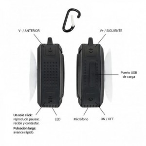 ALTAVOCES APPROX WATERPROOF BLACK APPSPWPB*