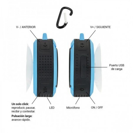 ALTAVOCES APPROX WATERPROOF BLACK/BLUE APPSPWPBBL*