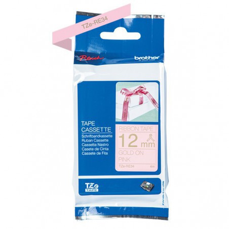 CINTA BROTHER ORIG.TZERE34 DORADO/ROSA NO ADHESI.12MM