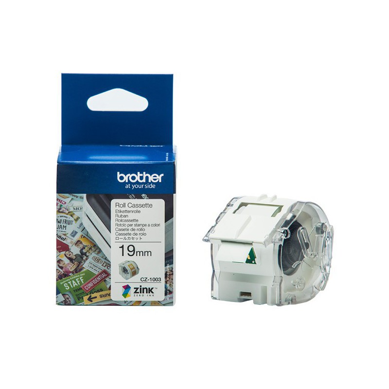 CINTA BROTHER ORIG.CZ1003 COLOR ADHESIVAS 19MM X 5M