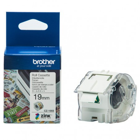 CINTA BROTHER ORIG.CZ1003 COLOR ADHESIVAS 19MM X 5M