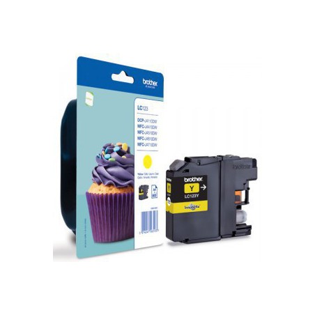 INK JET BROTHER ORIG LC123YBP MFCJ4410DW