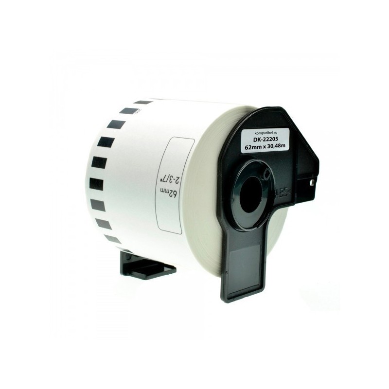 ETIQUETA BROTHER COMPATIBLE BR-DK22205 (62MMX30MTS)