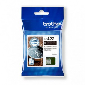 INK JET BROTHER ORIG LC422BK HASTA 550 PAG. NEGRO