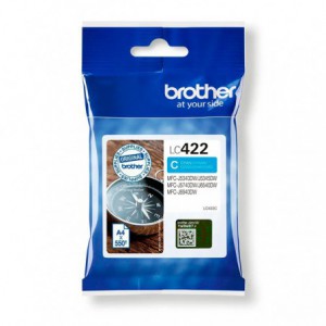 INK JET BROTHER ORIG LC422C HASTA 550 PAG. CYAN