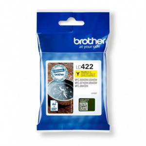 INK JET BROTHER ORIG LC422Y HASTA 550 PAG. YELLOW