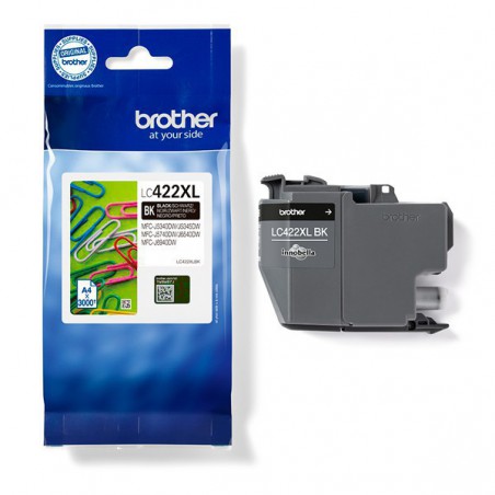 INK JET BROTHER ORIG LC422XLBK HASTA 3100 PAG. NEGRO
