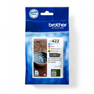 PACK INK JET BROTHER ORIG LC422VAL HASTA 550 PAG. 