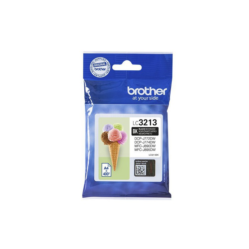 INK JET BROTHER ORIG LC3213BK DCPJ572/MFCJ491/497/890/895